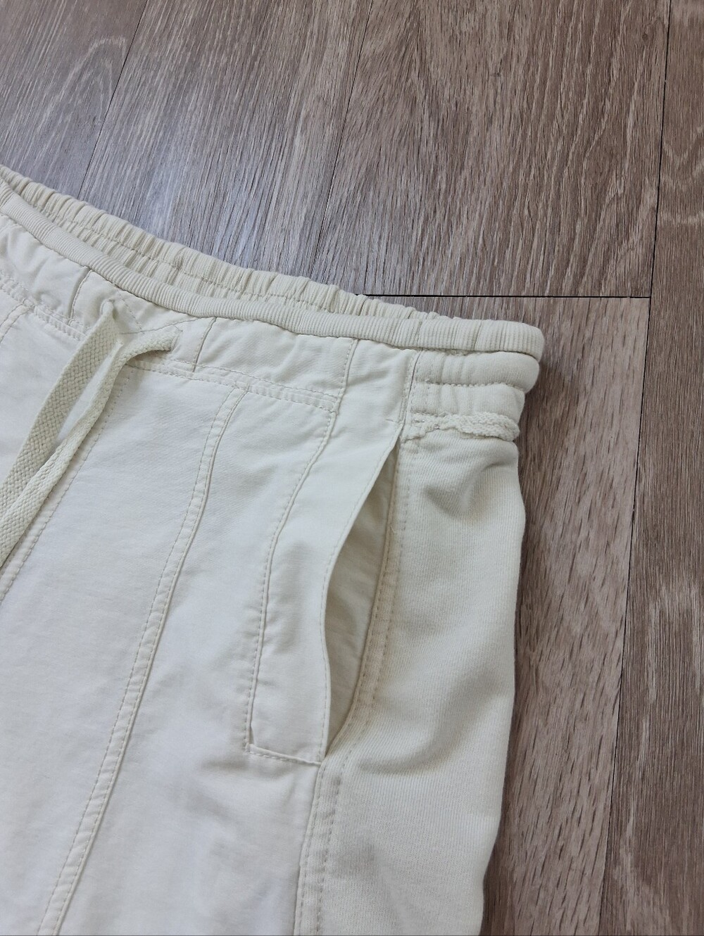 Daily Practice By Anthropologie Jesse Wide Leg In Ivory Pearl - Picture 11 of 16